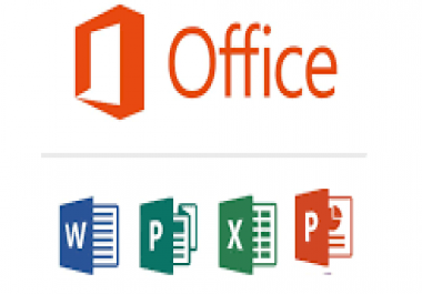 I will work on microsoft office,  excel,  word,  powerpoint