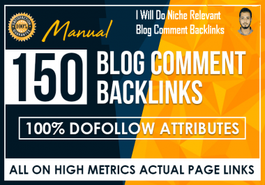 I will make 100 important blog comment backlinks.