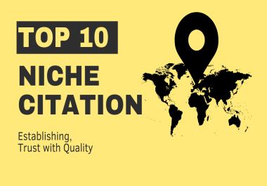 I will create hand made top 10 citation with high da sites