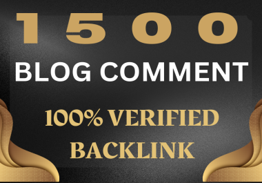 1500 Blog Comments Seo Backlinks on High DA
