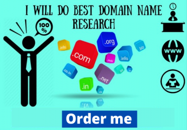 I will do Domain research that actually ranks