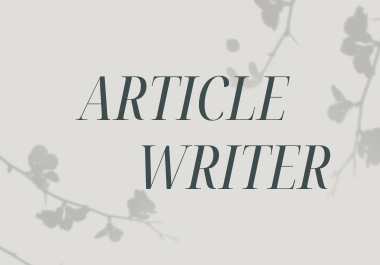 SEO optimized article writer available,  1k+ words