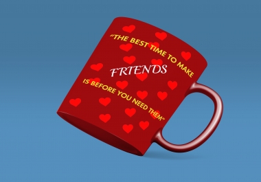 I will design custom coffee mug and t-shirt design