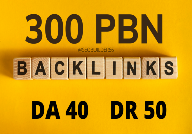 get 300+ parmanent backlink with 50+ DA 50+ PA in your homepage with unique website e