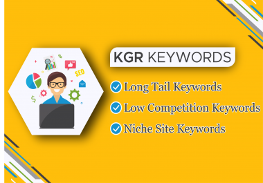 I Will Do Best Kgr Keywords Research In 24 Hours