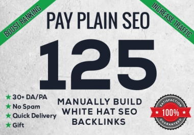create 125 high da pa quality backlinks