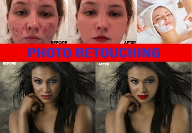 I will do photo retouch and image editing