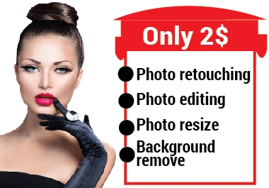 I will do photo editing,  photo retouching, photoshop editing within 24 hour.