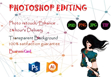 I will do any Photoshop editing and image retouching