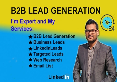 I will do 100 b2b lead generation and web research
