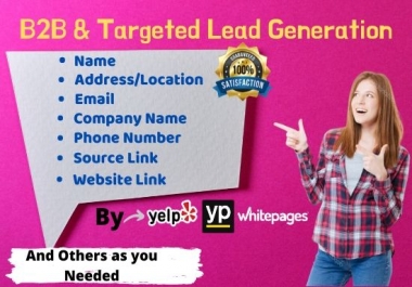 I will do 200 targeted b2b lead generation and GEO targeted lead prospecting