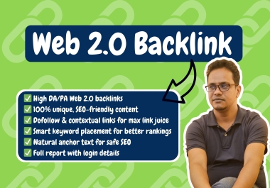 50 Powerful Web 2.0 Contextual Backlinks With DA60+ DR80+