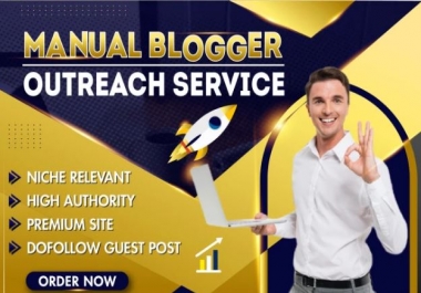 I will build dofollow backlinks through guest posting on high authority sites