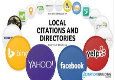 I will do local SEO citations and directory submissions manually