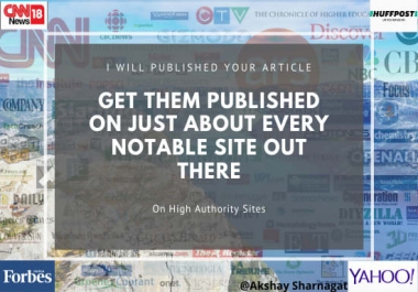 I will published guest post on high da sites