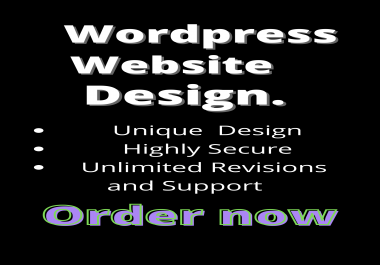 I will create modern and responsive WordPress website design for your business