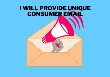 I Will Provide 1K Unique Consumer Email List