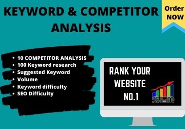 I will do competitor analysis and keyword research for your website