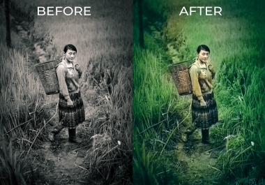 bulk resize, image crop, change background, old to new color, photoshop any editing