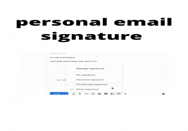 perfect email signature for personal & business email