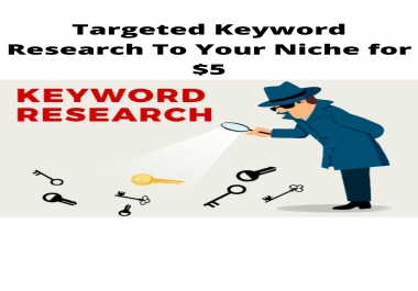 Targeted Keyword Research To Your Niche at Very Affordable price