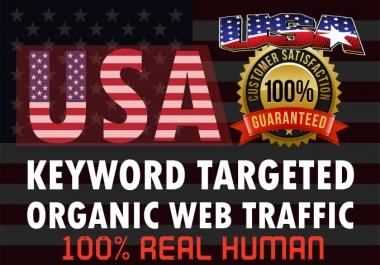 I will drive niche targeted real organic USA web traffic long visit 2 min