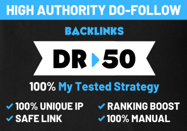 I will provide manual and high quality backlinks for google top ranking