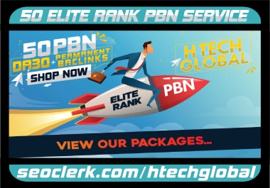 I will provide manually build 50 Powerful Permanent DA30+ PBN SEO Homepage Backlinks