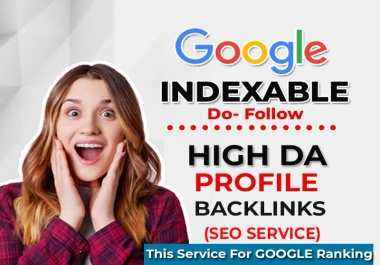 I will create high authority 200 google indexable do follow backlinks