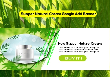 Supper Natural Cream Google Ad Banner