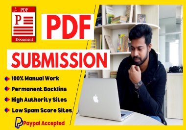 Top 30 PDF Share on High DA, PA Site Low Spam Score Permanent Backlinks