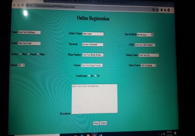 I will install WordPress and design the website through HTML.