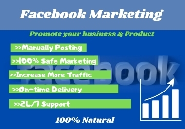 I will promote your business to millions of people through Facebook marketing