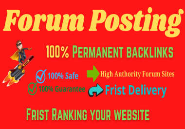 I Will Provide 20 Forum Posting High Authority DA & PA