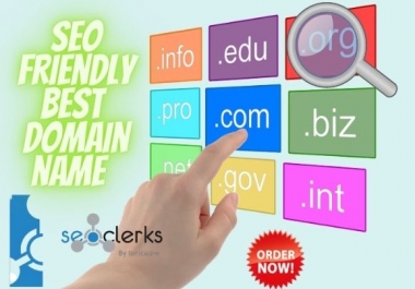 I Will Do Research And Suggest You SEO Friendly Unique Domain For You