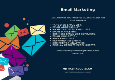 I will do that targeted niches email lists