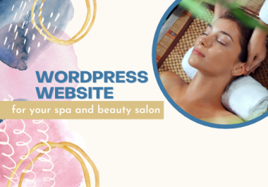 I will design spa and beauty salon wordpress website