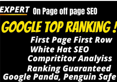 Do google top ranking your website with white hat SEO