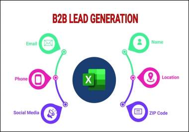 I will do b2b 100 lead generation for targeted business