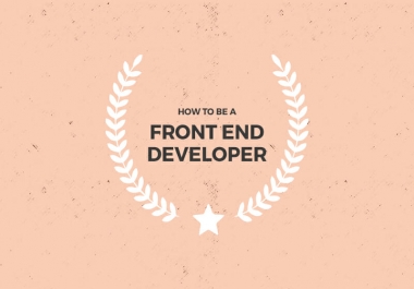Front end developer. I can design your website using HTML 5,  CSS framework Bootstrap 4