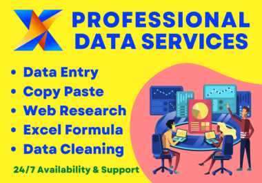 Virtual assistant for data entry and internet research