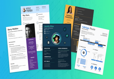 I will Design job winning professional resume or cv design