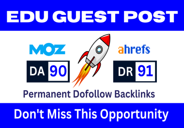 Get 5 Edu Guest Posts From Top Rank Universities,  Dofollow Backlinks