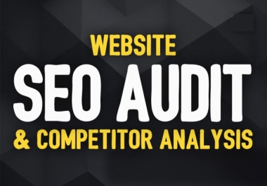 I'll do complete website audit and website analysis