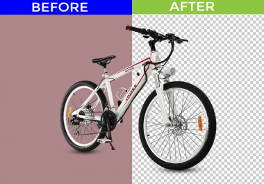 I will do 2 photo background remove and retouched