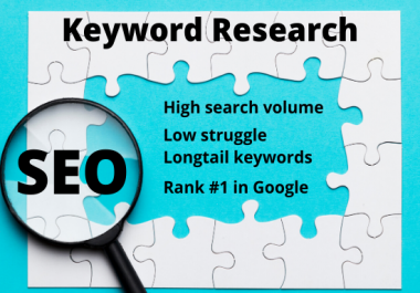 I will do efficient SEO keyword research that genuinely rank