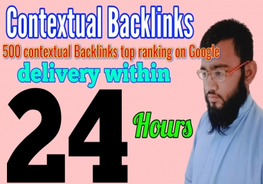 I will create 500 contextual backlinks