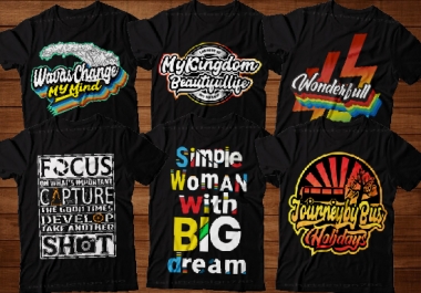 I will create eye catching custom t shirt design