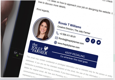 I will design professional HQ email signature