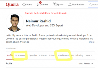 40 best quora answer for your website ranking